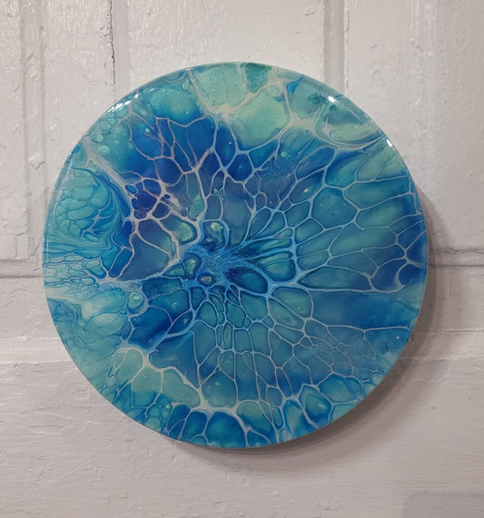 Inside A Snowflake Art Work & Functional Platter by Local Michigan Artist & Maker