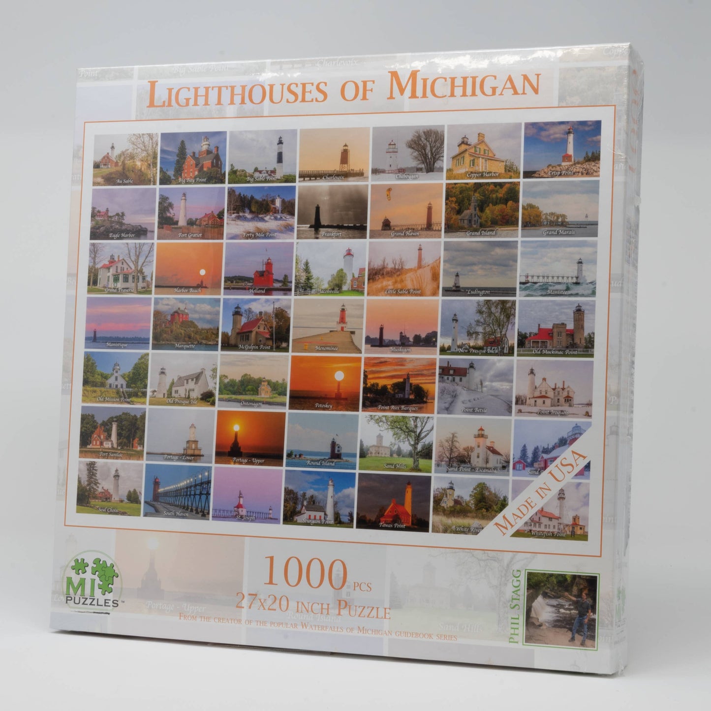 Lighthouses of Michigan - 1000 Piece Puzzle