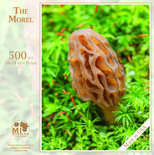 THE MOREL - 500 Piece Puzzle Michigan Made Artist Gift Idea