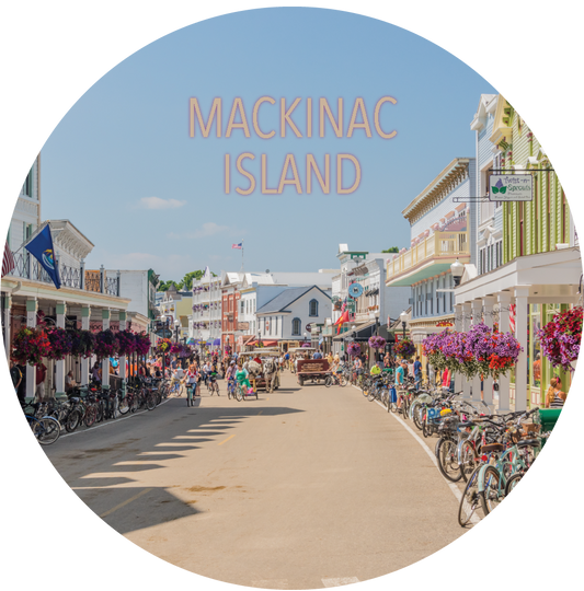 MACKINAC ISLAND FLEXIBLE MAGNET Michigan Gift from Local Artist